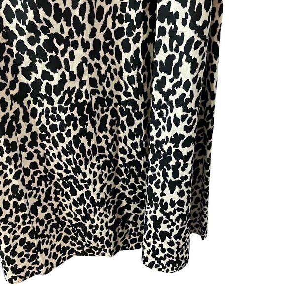 Sandy Liang Target Leopard Print Long Sleeve Midi Dress Ruffle Size Small NWT - Picture 9 of 14
